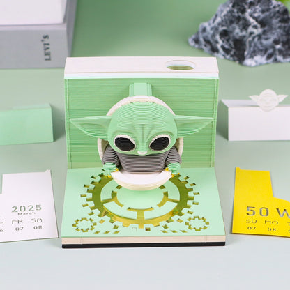 Handcrafted Baby Yoda Calendar Omoshiroi