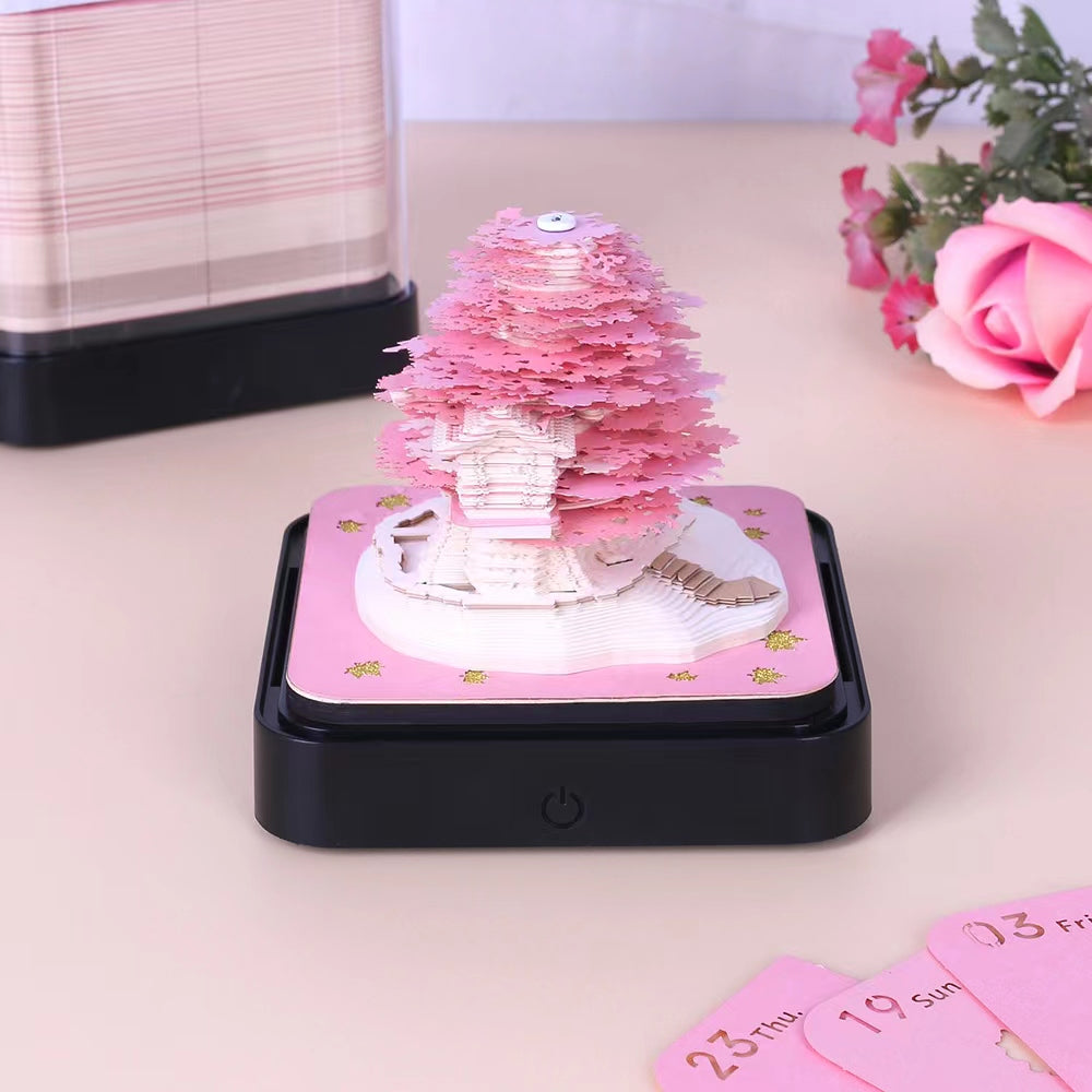 Handcrafted Sakura Tree Calendar Omoshiroi